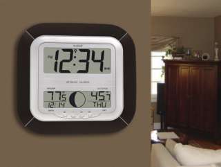   Technology WS 8418U IT Atomic Digital Wall Clock with Moon Phase