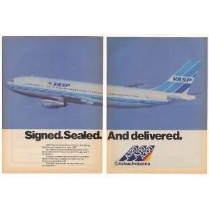  1982 Vasp Airlines Airbus A300 Airplane Aircraft 2 Page 