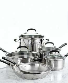 Calphalon Cookware, Simply Stainless Steel 10 Piece Set   Cookware 