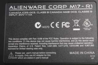 New Alienware M17 R1 Genuine Laptop Motherboard Barebone Assembly 