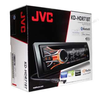 JVC KD HDR71BT In Dash Car Audio CD Player HD Radio/Bluetooth Receiver 