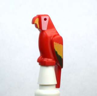NEW Lego Pirates Animal Bird   RED PARROT with COLORED FEATHERS 