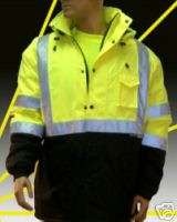 Reflective ANSI Safety Thinsulate Parka Warm Jacket 2X  