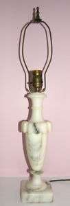 SUPERB ANTIQUE MARBLE TABLE LAMP  