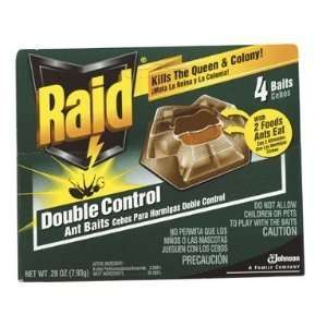  Raid Ant Baits Double Control 4 ct (4 Pack) Patio, Lawn 