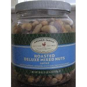 Archer Farms Roasted Deluxe Mixed Nuts Salted 30oz  