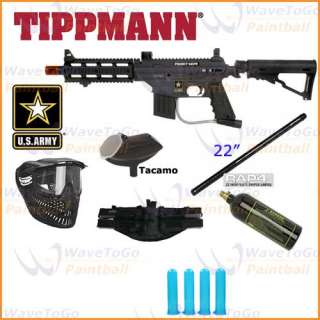   Army Tippmann Project Salvo Paintball Marker Package, that includes