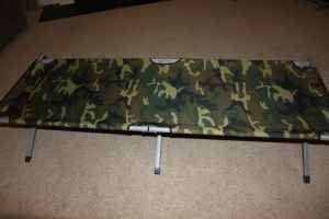Camouflage Portable Sleeping Cot Camping Tent Bed Carrying Case 