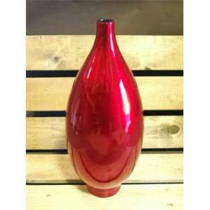  ART DECO Hand Crafted Decorative Iridescent Red Vase 