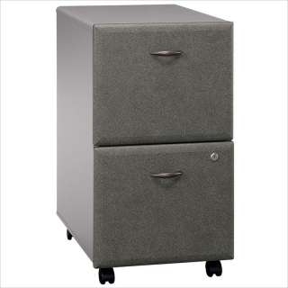   Series A 2 Drawer Vertical Mobile Wood File White Filing Cabinet