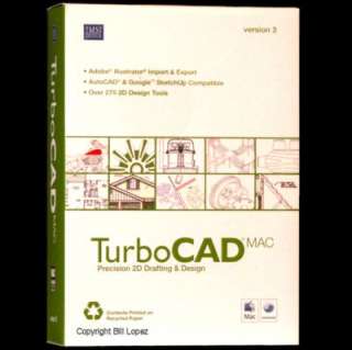 TurboCAD Mac V 3 Brand NEW inbox Turbo Cad Version 3.0  