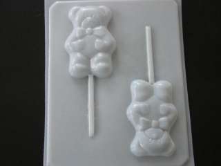 TEDDY BEAR Chocolate Candy Soap Mold Baby Lollipop  