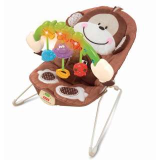 Fisher Price Monkey Fun Musical Bouncer   W9458   New 746775091118 