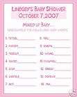 40 Mixed Up Baby   PUPPY DOG TAILS   Baby Shower game  