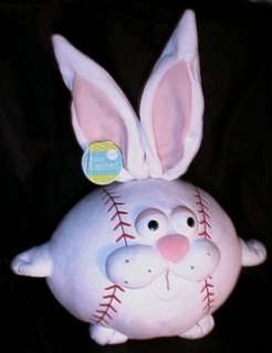 Singing GOOFBALL Baseball Bunny Rabbit 8 Plush GEMMY  