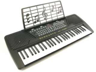 NEW BLACK 54 KEY ELECTRONIC KEYBOARD PIANO ORGAN MUSIC  
