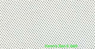 White & Black Polka Dot Custom Sewn Curtain Valance NEW  
