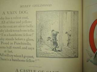   White Merry Childhood.Childs Book.ABC Color Plates.Very Scarce  