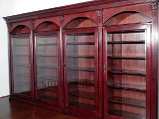   Cherry Sectional 14Ft Bookcase Bookshelf Cabinet tbcs005lmnc  