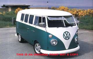 1965 Volkswagen Bus VW van classic car picture print  