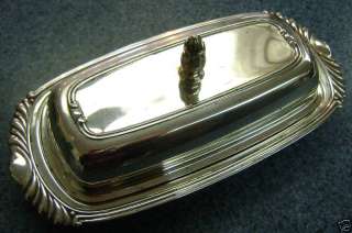 Antique Oneida Silversmiths Silverplate Butter Dish  
