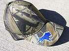 Detroit Lions Camo Hunting NFL Brim Logo Hat Great Gift for that 