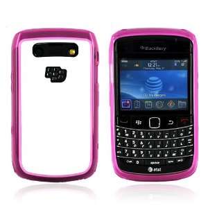  Blackberry Bold 9700 Hard Back Cover White/Magenta +LCD 