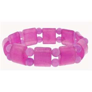 Tanker Stretch Bracelet   Purple Jade Jewelry