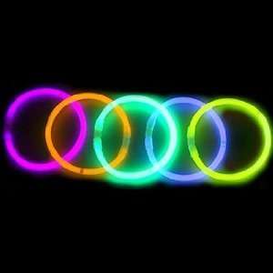  100 8 Premium Lumistick Glow Stick Bracelets Assorted: Toys & Games