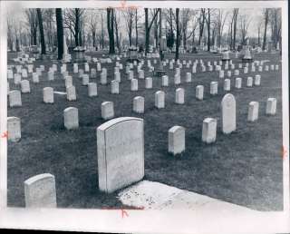   Headstones in Elmwood Cemetery, it has a large section of Civil War