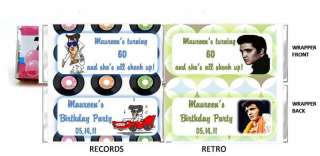 ELVIS RETRO chewing gum wrappers BIRTHDAY PARTY FAVOR  