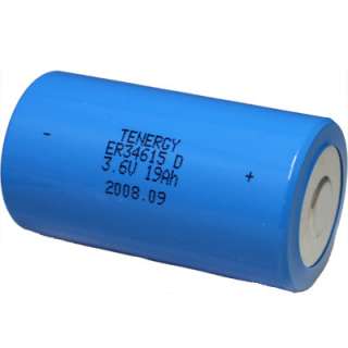 ER34615 D 3.6V 19Ah Lithium Thionyl Chloride Battery  