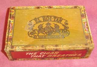 Vintage Roi Tan Mild Cigars 50ct Cigar Box  
