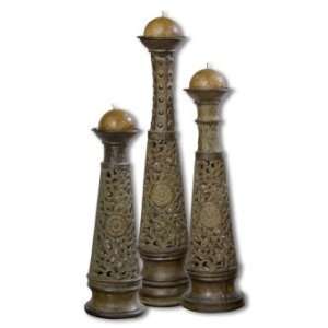  MAURO, CANDLEHOLDERS, SET/3 Candleholders Accessories and 