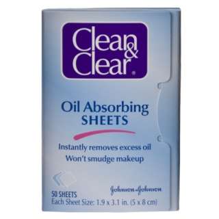 Clean & Clear Instant Oil Absorbing Sheets 50 sheets product details 