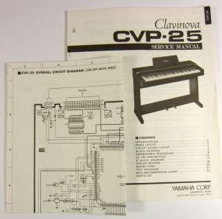 Yamaha Clavinova CVP 25 Service Manual  