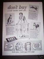 1948 EASY SPINDRIER Clothes Washer DRYER Machine Ad  