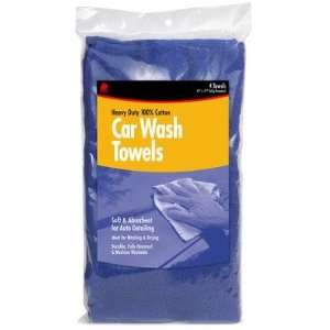    4 Count 15 X 17 Blue Car Wash Towels 60260