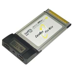 PCMCIA Cardbus IEEE 1394 Firewire Card   Add 2 Firewire Ports to your 