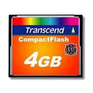 Transcend Compact Flash 133X High speed 4GB CF Card  