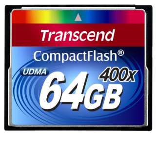 Transcend 64 GB Compact Flash Card 400X NEW  