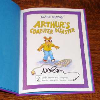 SIGNED 1st/1st ARTHURS COMPUTER DISASTER Marc Brown 1st Edition/1st 