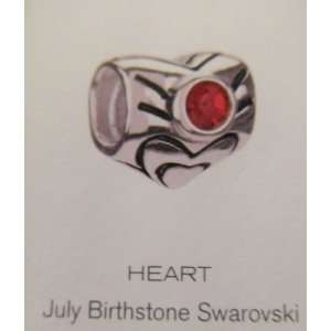  Chamilia JULY Birthstone Heart Bead/Charm I 42 