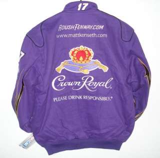 NASCAR SPRINT MATT KENSETH CROWN ROYAL Cotton Jacket M  