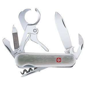Cigar Cutter with Scissors, Brushed Stainless Steel