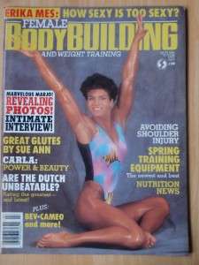 FEMALE BODYBUILDING muscle mag #10/MARJO SELIN 7 88  