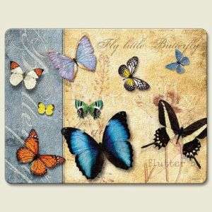 Cutting Board  8 X 10 Temp glass, BUTTERFLY COLLECTION  