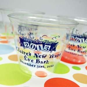    Personalized Clear Plastic Holiday Cups