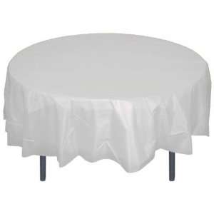 84 Exquisite Form Clear Round plastic table cover Matte Clear table 