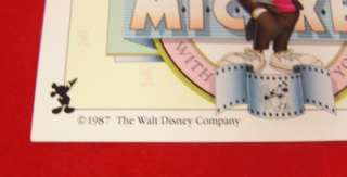 Vtg Mickey Mouse Disney Joseph Schenck Collector Cards  